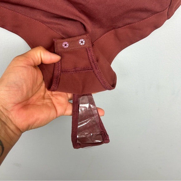 Free people intimately mesh strappy bodysuit size M in brown NWT - Picture 7 of 11